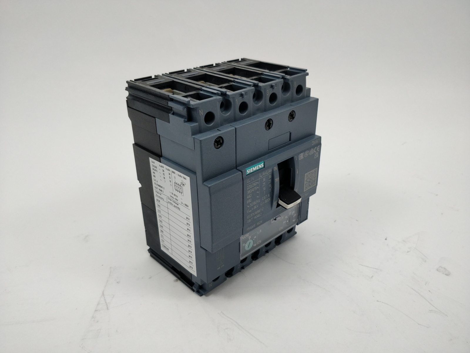 Siemens 3VA1116-3EF46-0AA0 Circuit Breaker 3VA1 IEC Frame 160