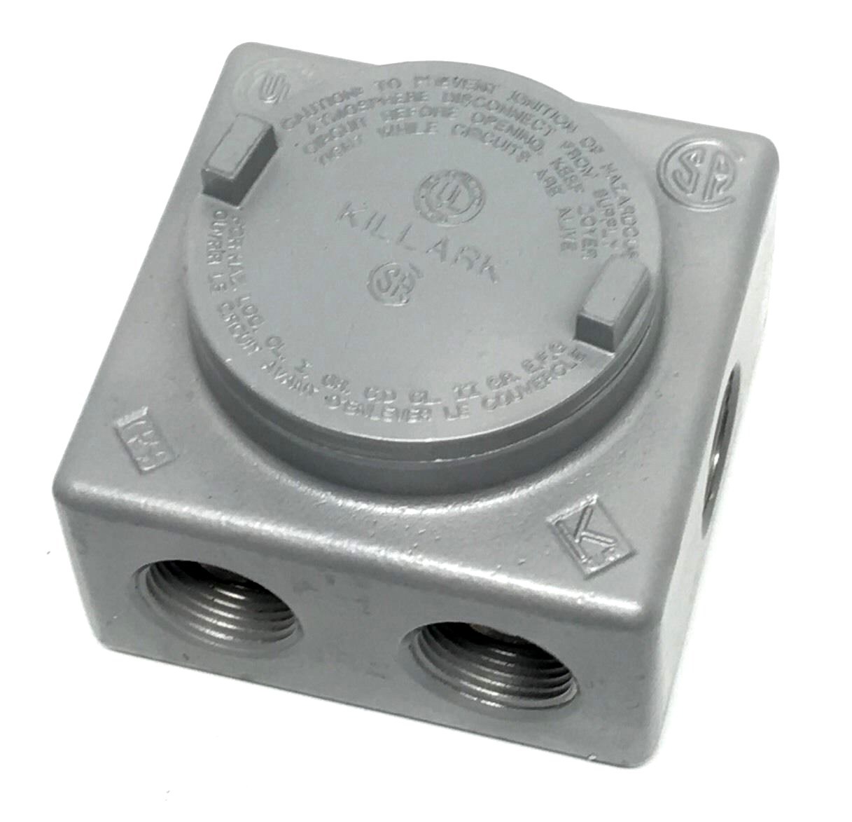 Killark GRSS-3 Explosion Proof Junction Box with (7x) 1″ Hubs