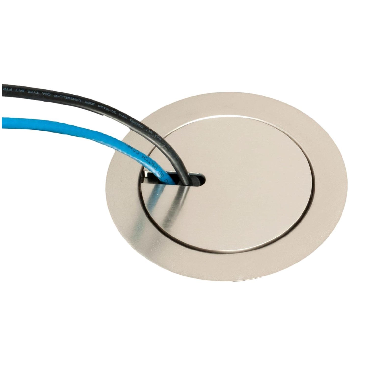 FLBC4580 Concrete Floor Box – Brass/Nickel Cover, 15A Outlet