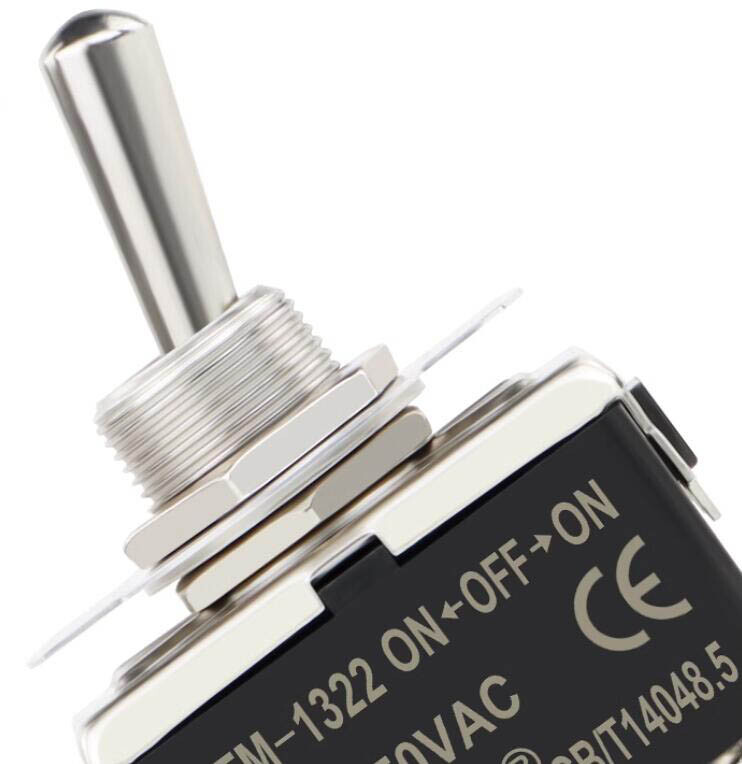 15A 250V Toggle Flick Switch ON-OFF-ON Car Dash Light Metal SPST 2 3 4 6 Pin