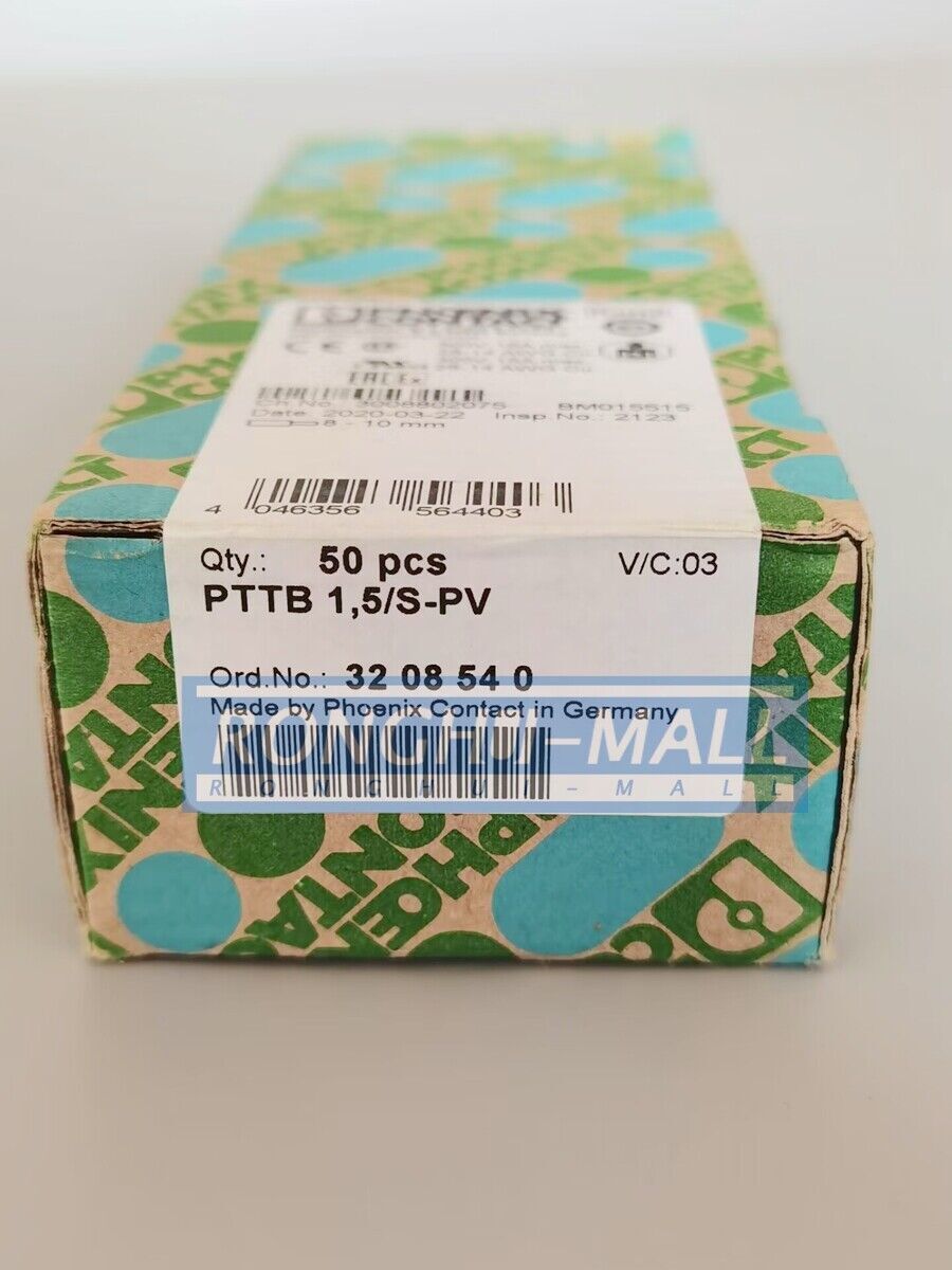 50PCS/1BOX NEW FOR Phoenix double-layer terminal block PTTB 1,5/S-PV 3208540
