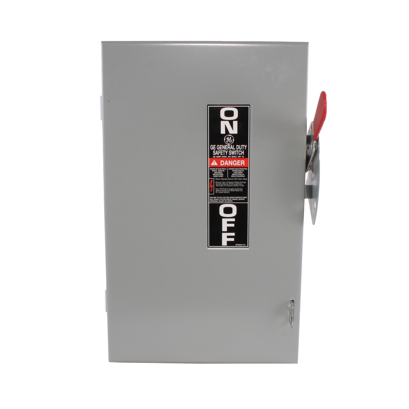 BRAND NEW TGN3322 – GE 60 Amp Safety Switches (Aluminum Grey, Assembled in USA)