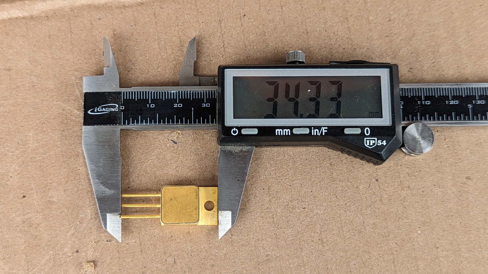 1 – VINTAGE QUALITY Power MOSFET GOLD PLATED Transistor – PICTURE FOR REFERENCE