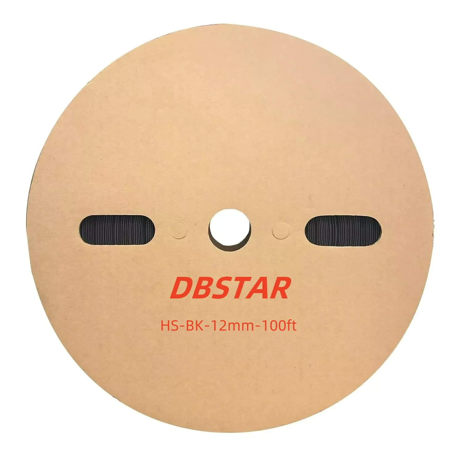 DBSTAR 100 FT. 100′ Feet BLACK 1/2″ 12mm Polyolefin 2:1 Heat Shrink Tubing cable
