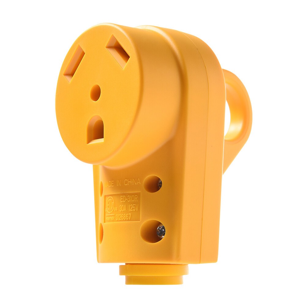 RV 30AMP 125V Receptacle Female Plug Power Cord End Replacement Electrical Plug