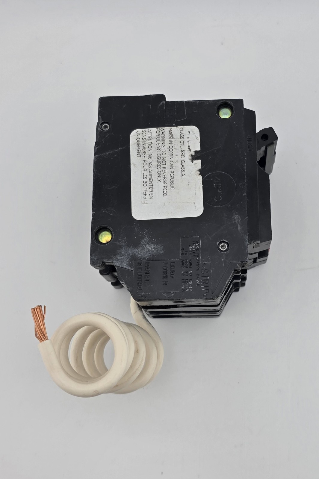 ABB GE 50 Amp 240V 2 Pole Ground Fault Breaker with Self-Test THQL2150GFT2A