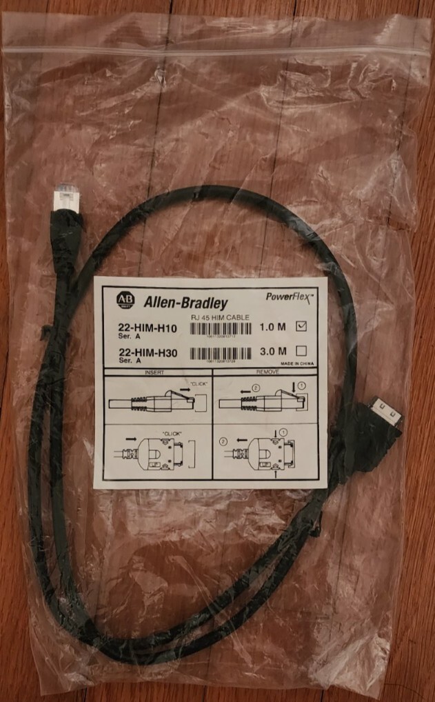 **NEW Allen Bradley 22-HIM-H10 RJ 45 HIM PowerFlex cable, 1.0m