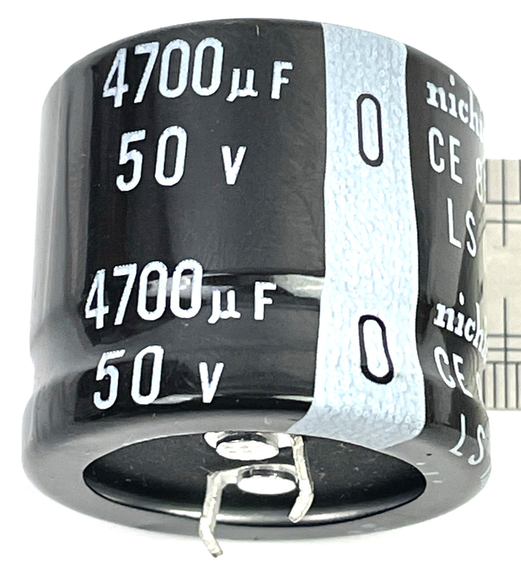 Nichicon 50V 4700uF 25x30mm 85C Snap In Capacitor MHC