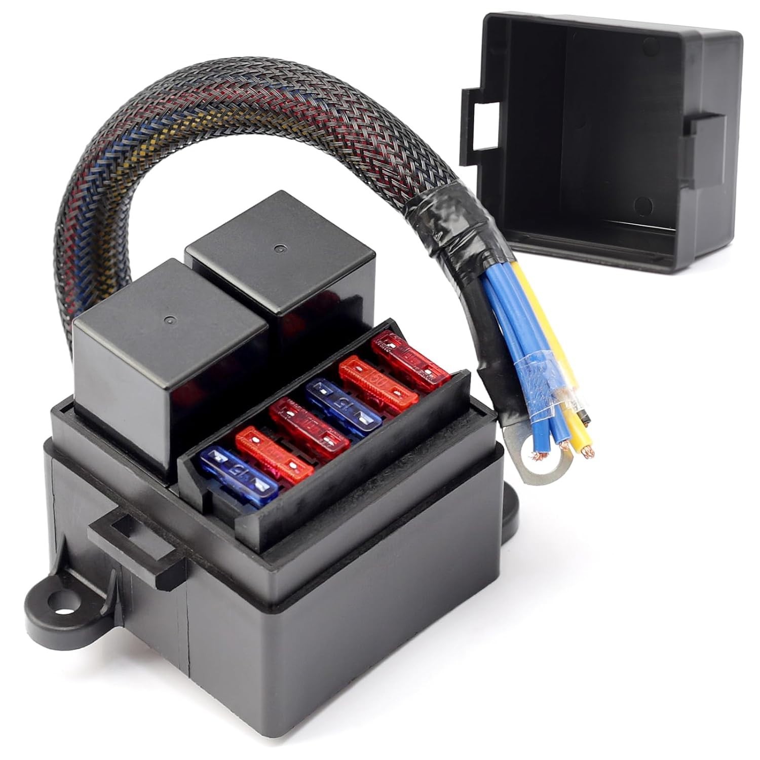 with 2 Relay Slots and 6 ATC/ATO Fuse Holder, 2 4Pin 80A Relays and 6 ATC ATO…