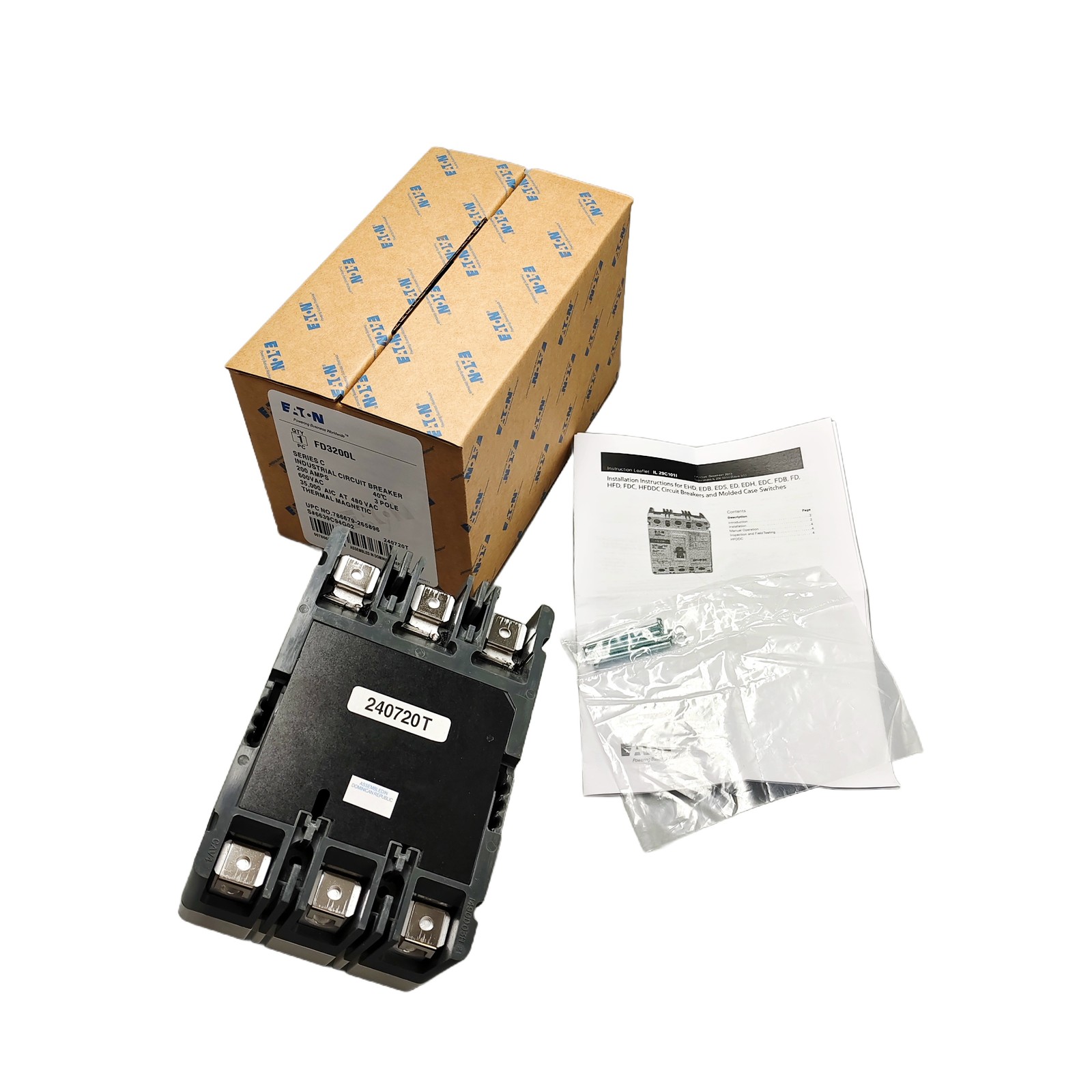 NEW Circuit Breakers for EATON FD3200L 3 Pole 200 Amp 600V