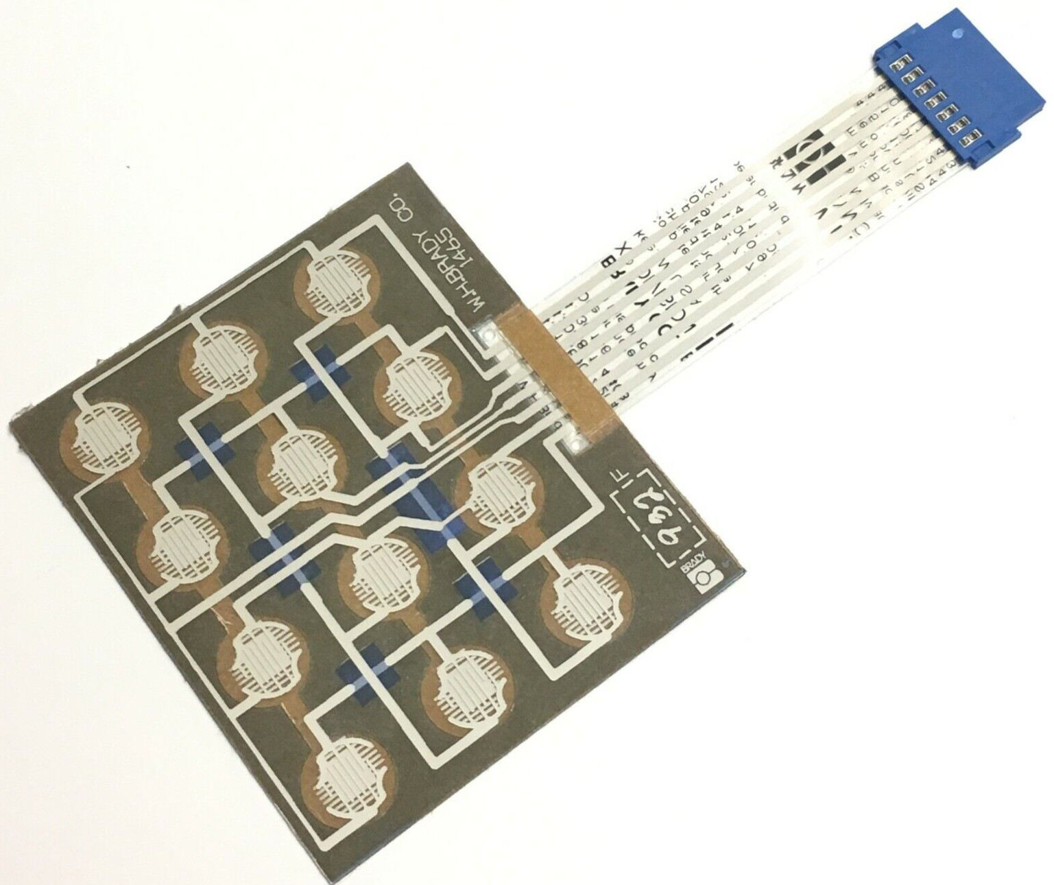 W.H. Brady 4×3 12 Key Push Button Universal Membrane Keypad Switch Field 1465
