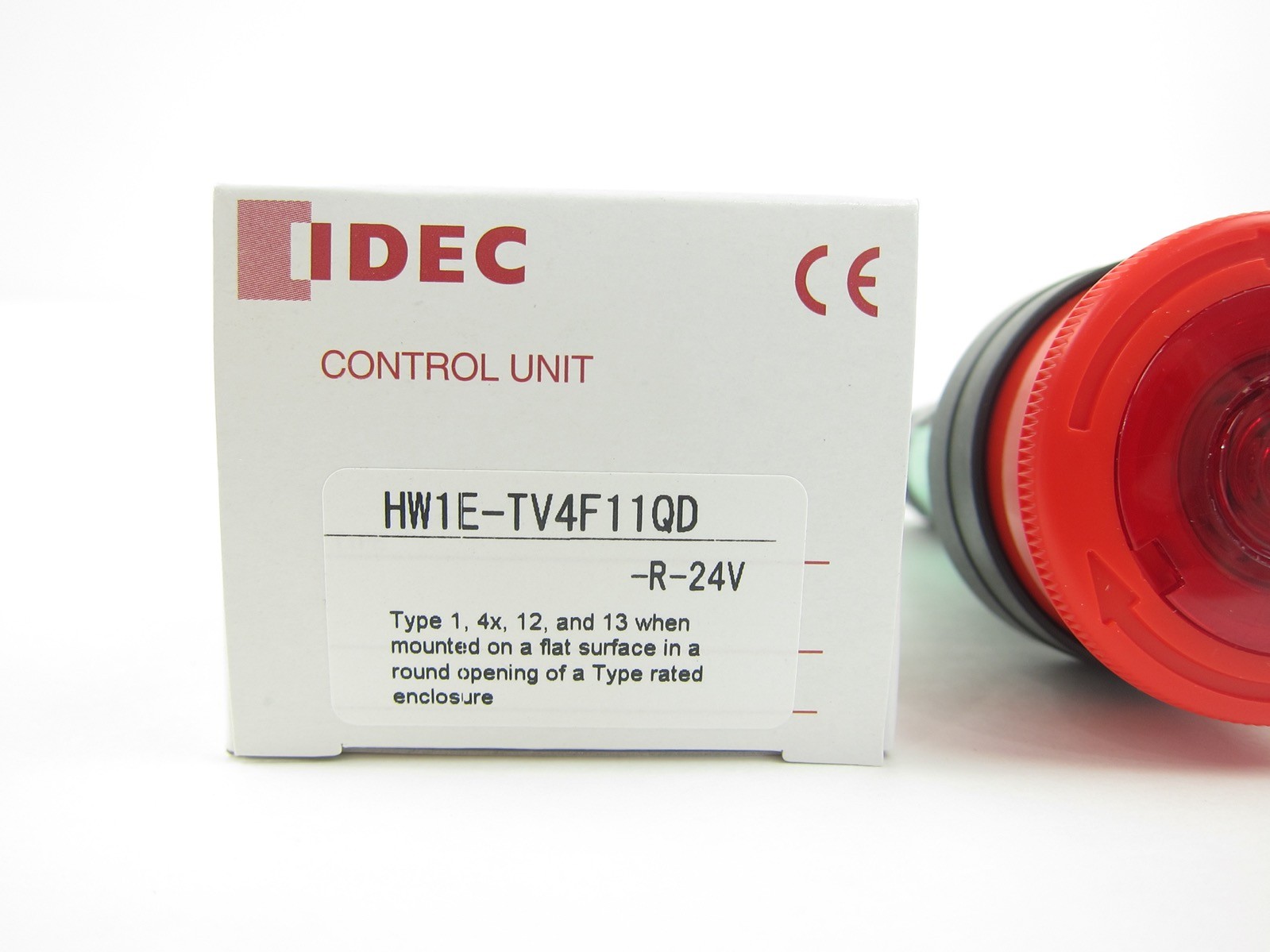 NEW Idec HW1E-TV4F11QD-R-24V Emergency Pushbutton Switch HW1ETV4F11QDR24V