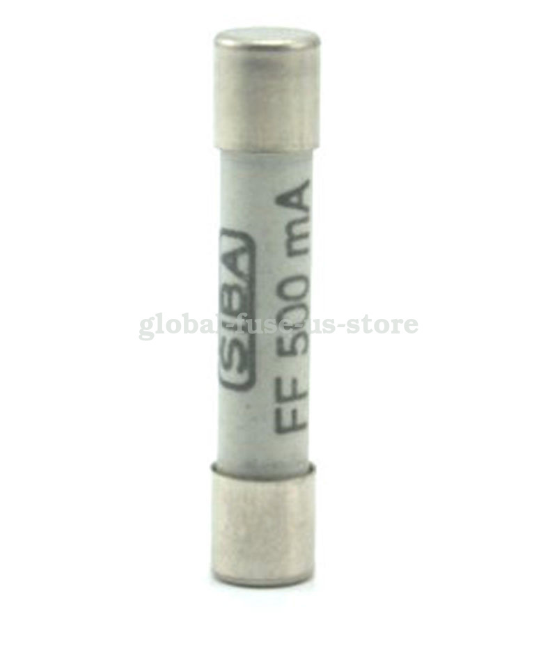 SIBA FF500mA 1000V 6x32mm Very Fast Acting Ceramic Fuse 7017240 15B 17B 18B