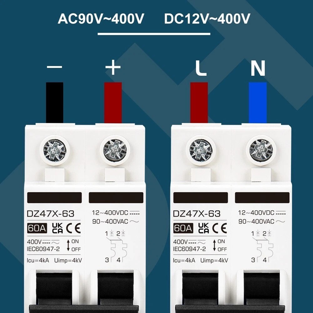 15A 30A 60A 120A Solar Circuit Breaker for Residential and Commercial PV
