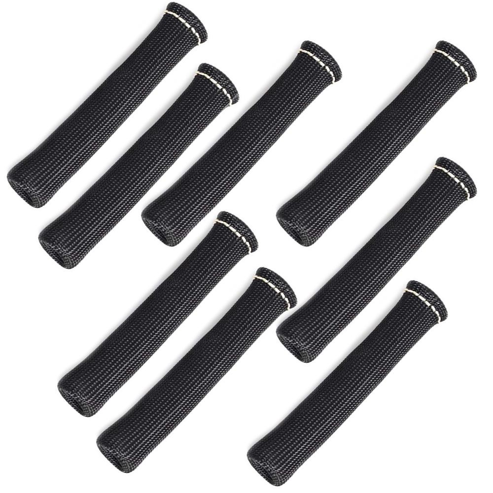 1200° Fiber Spark Plug Wire Sheath Wire Boots Sleeve Heat Shield For SBC BBC