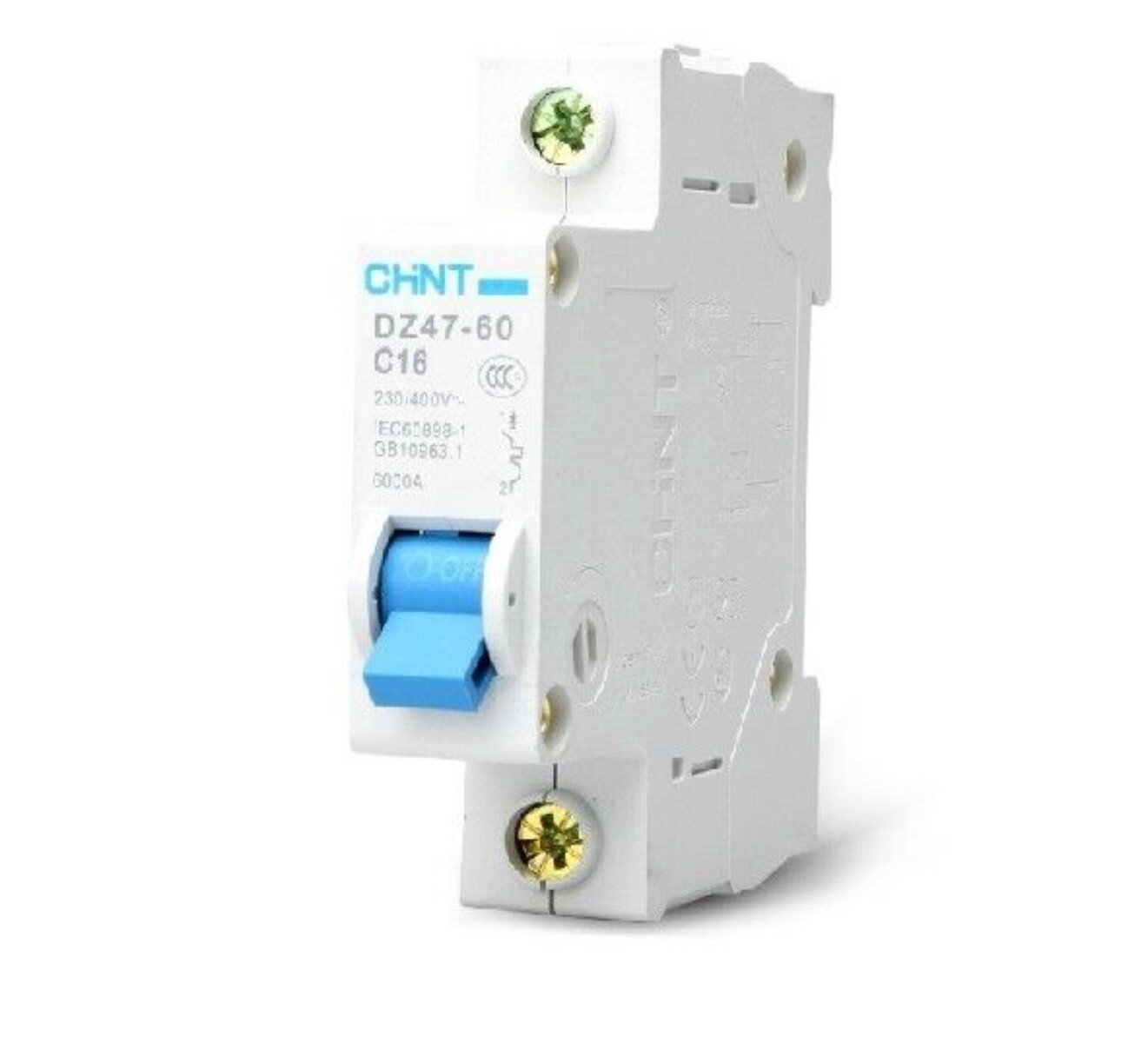 1 Pole Miniature Circuit Breaker DZ47-60 C16 AC230/400V 1P 16A Rated Current