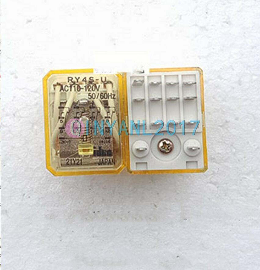 5PCS relay RY4S-U AC110-120V 14 feet