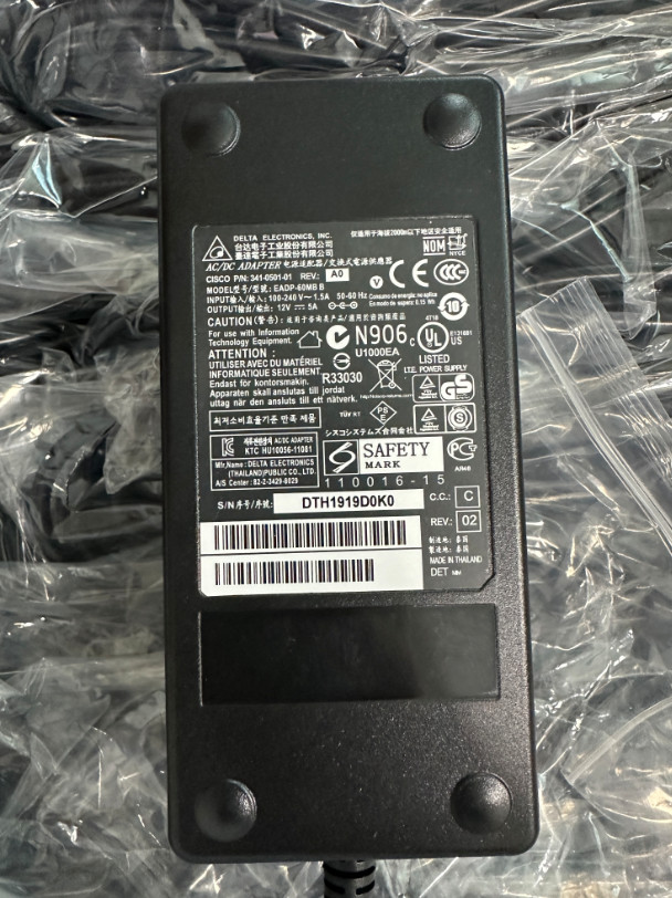 FOR Cisco ASA5506-PWR-AC 341-0501-01 ASA 5506 Power Adapter
