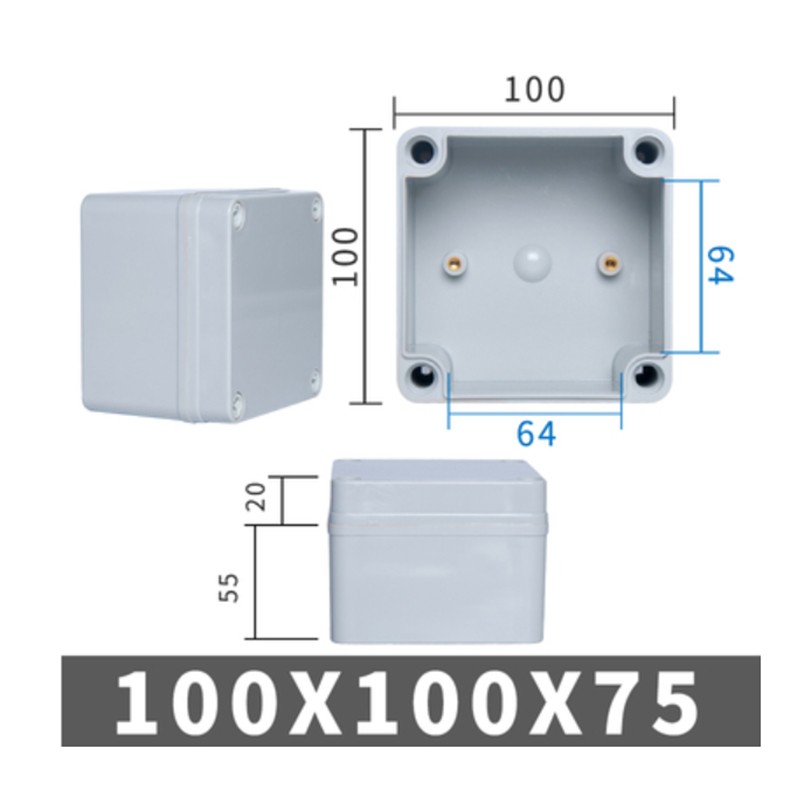 ABS Plastic Project Box IP67 Waterproof Dustproof Junction Electrical Enclosure