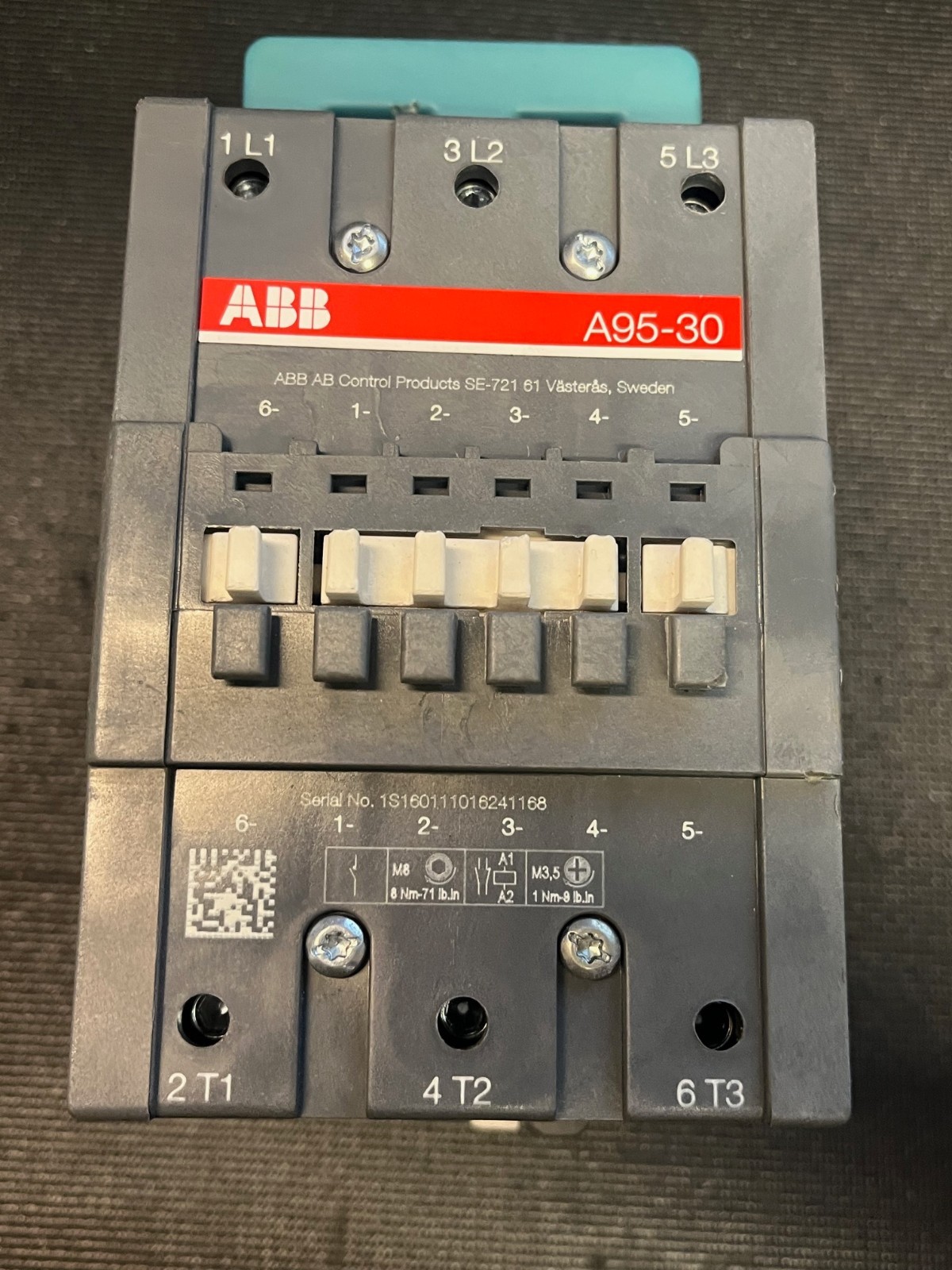 ABB A95-30 3-Pole Contactor Motor Starter Power Control