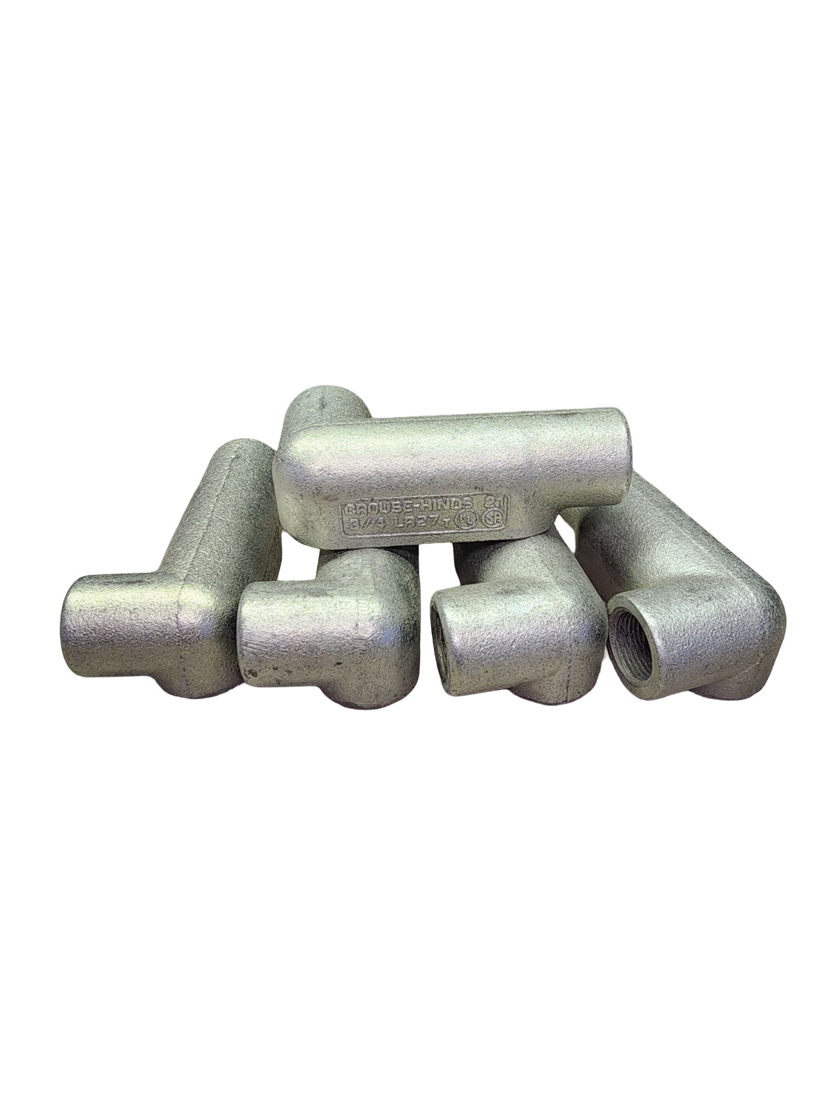 Crouse Hinds LR27 Conduit Outlet Body 3 4 Inch Malleable Iron Type LR Pack of 5