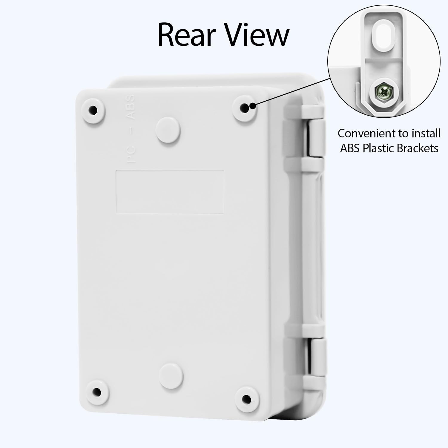 IP65 Waterproof Junction Box 5.9″ x 3.9″ x 2.8″ ABS Electrical Enclosure Grey