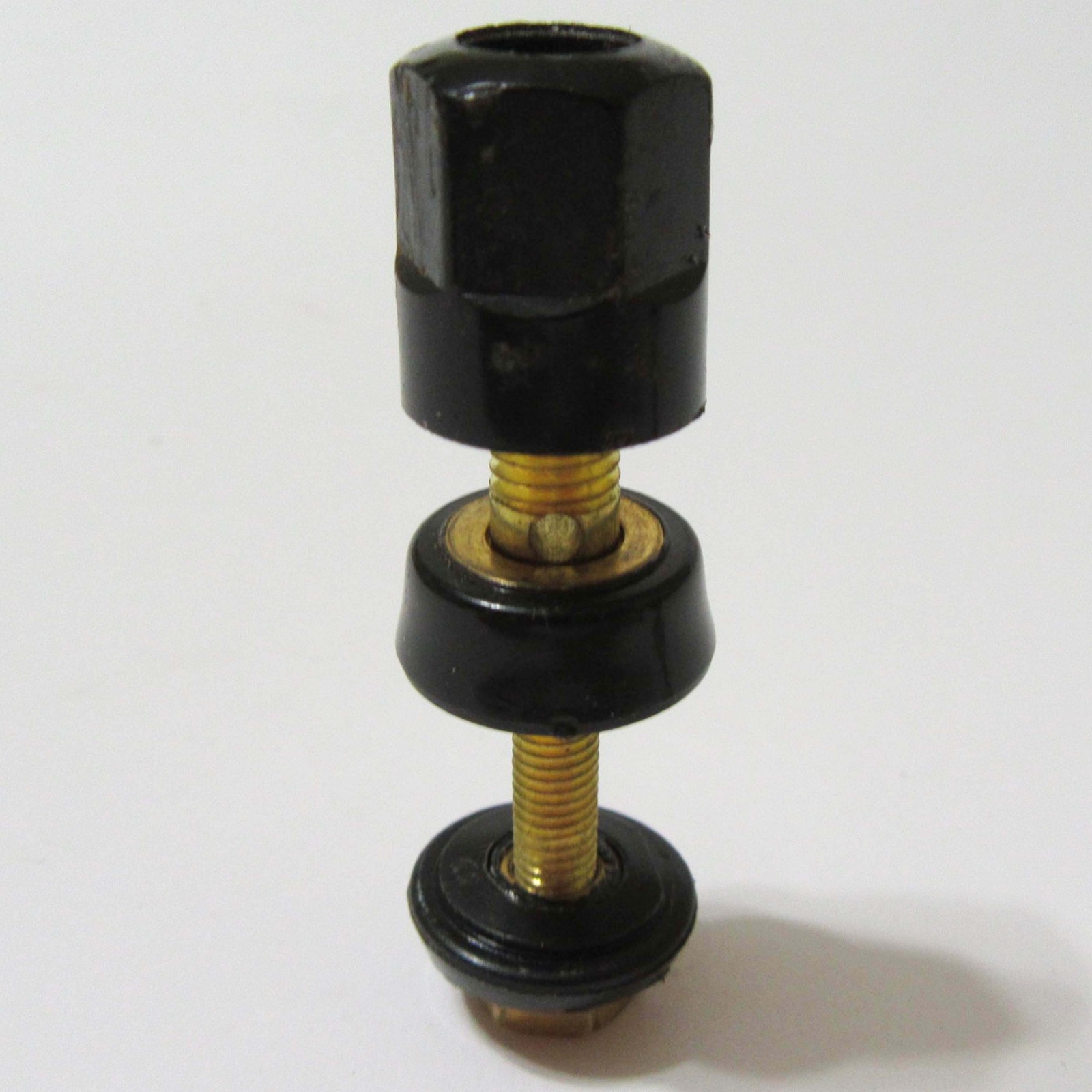 20 A AMP Brass – Test Cable 3 Way Black Screw Post Connector 7-8″ Washer Bolt