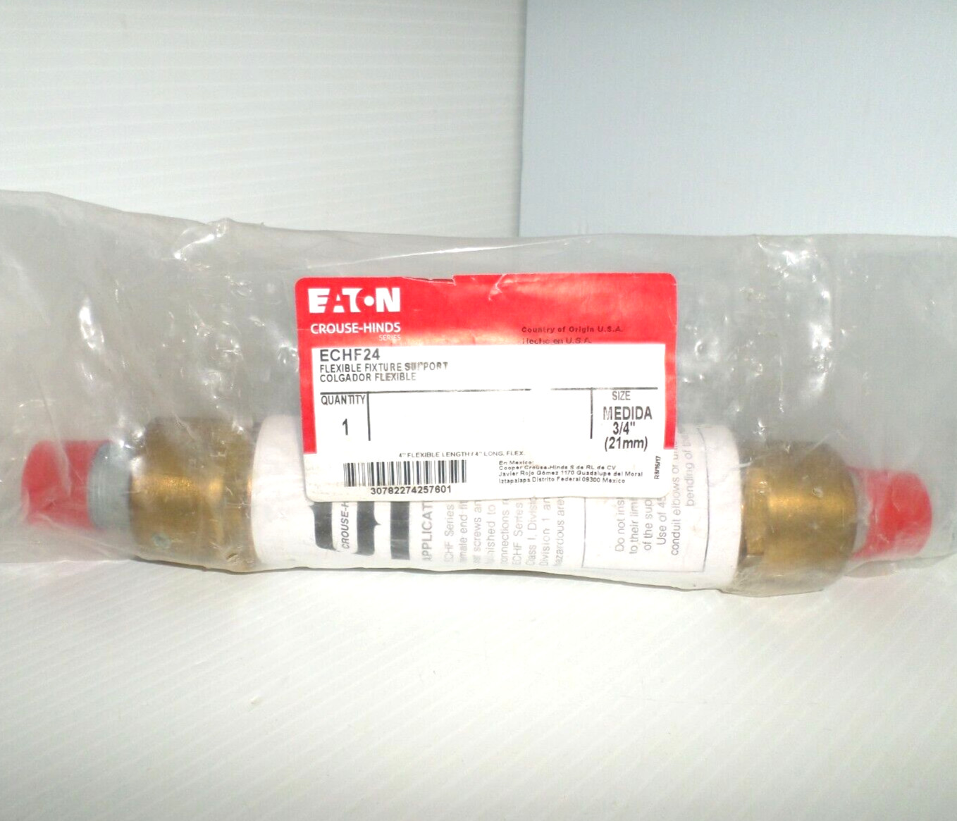 ⭐NEW⭐ EATON CROUSE-HINDS ECHF24 3/4″ FLEXIBLE CONDUIT LUMINAIRE SUPPORT FITTING