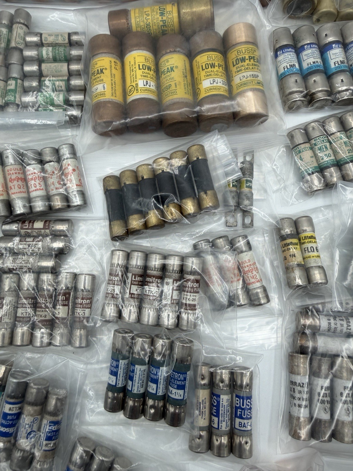 Bussmann Littelfuse Shawmut Fuse Lot 200 KTK FRN LPJ ATQ Industrial Mixed Tested