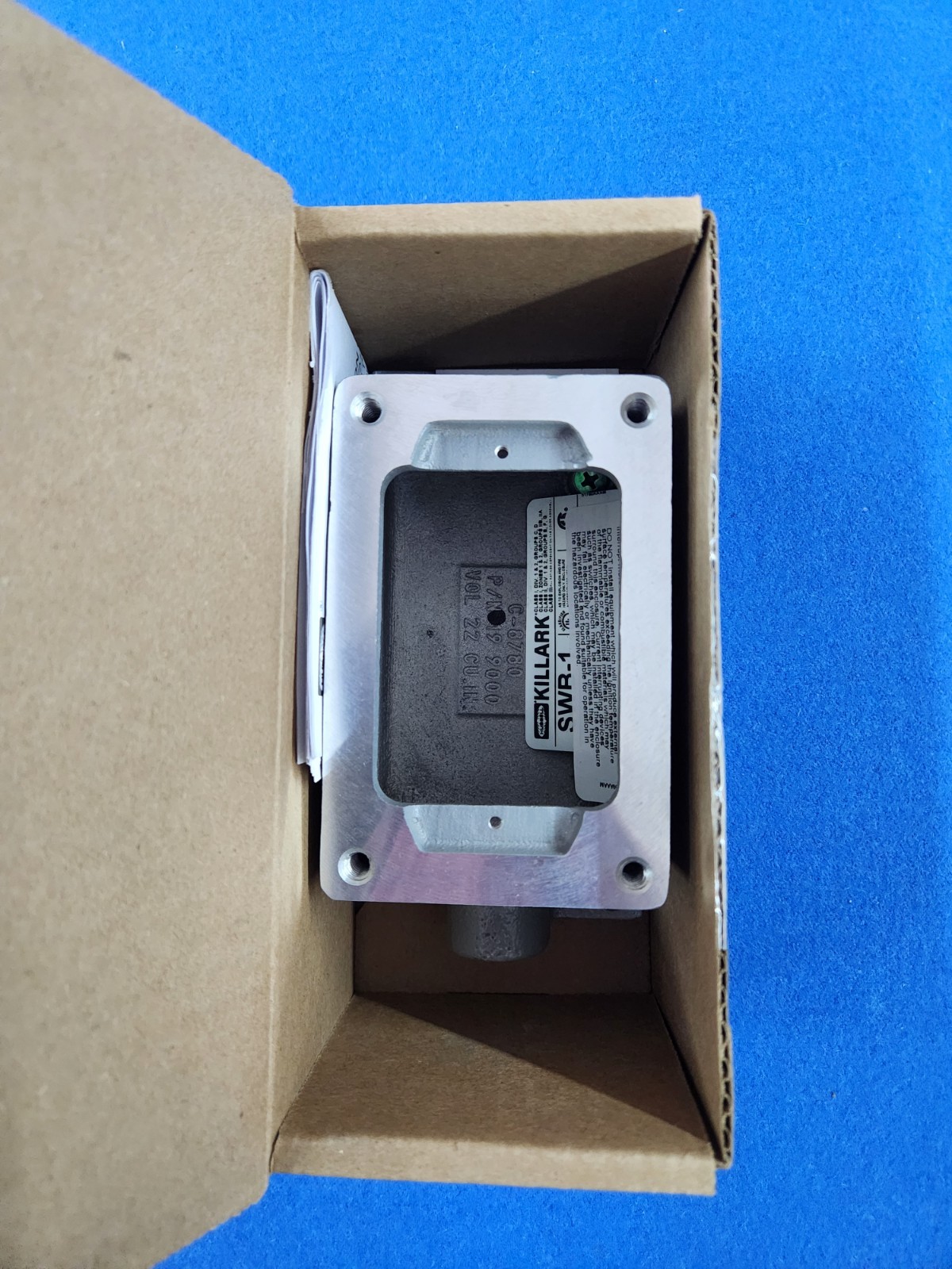 Hubbell Killark Swb-1 Electrical Box, 22 Cu In, Device Box Type, 1 Gang,