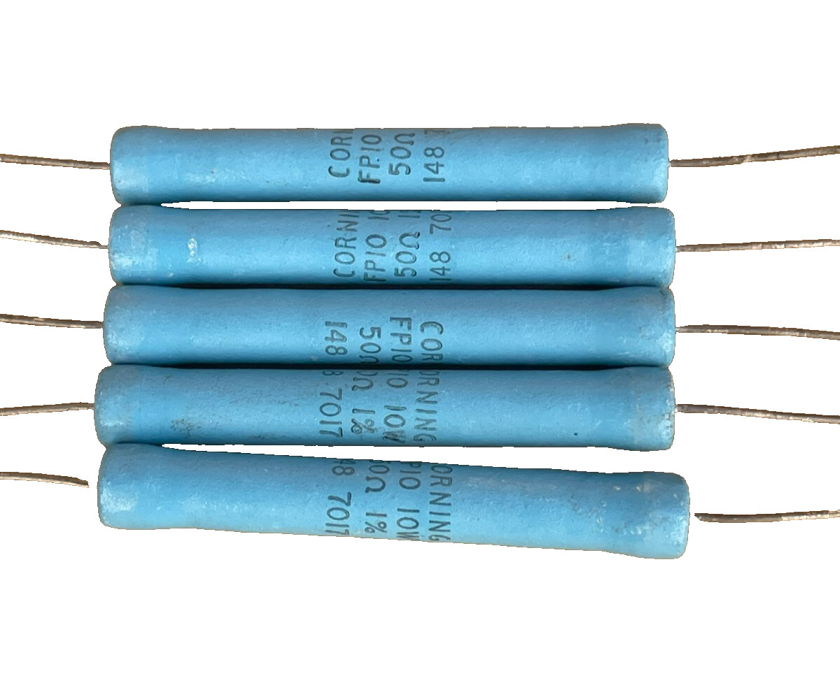 Corning Metal Film Resistor 50K Ohm 10 Watt / 1%- 1487017 (Lot of 5)