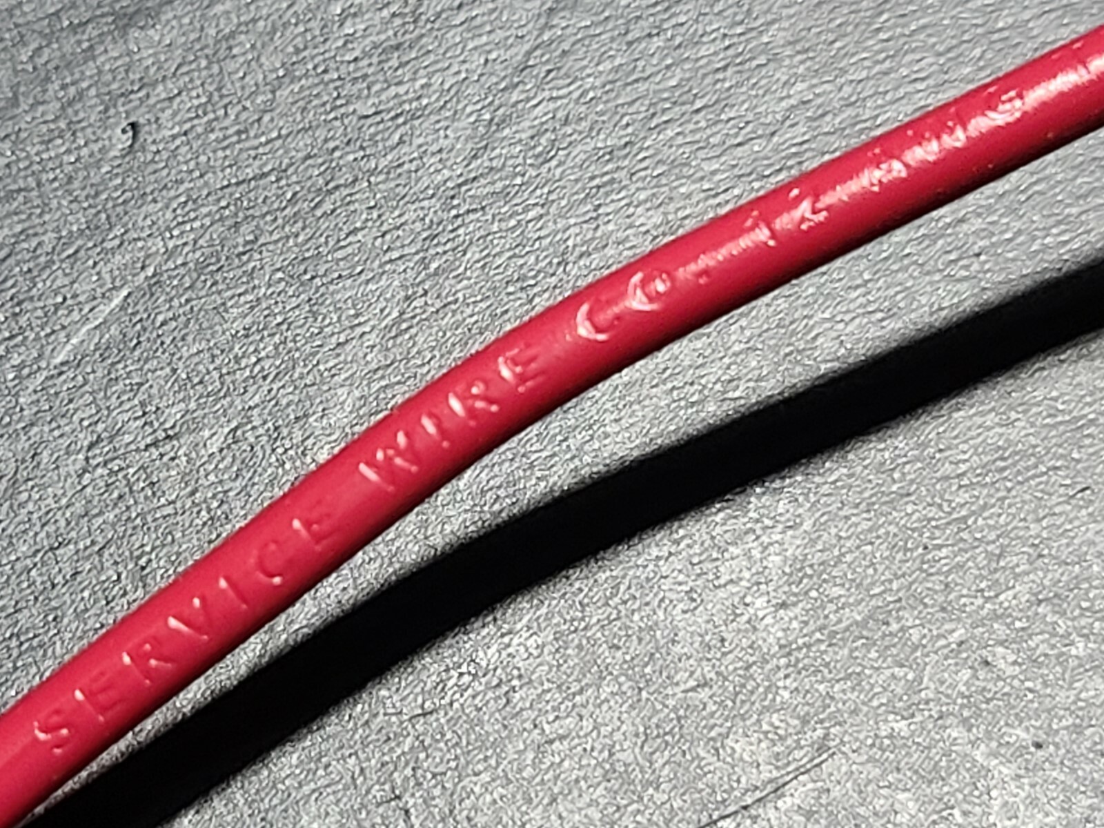 Service Wire #12awg THW Solid Bare Copper Sunlight/Oil Resistant I Red /50ft
