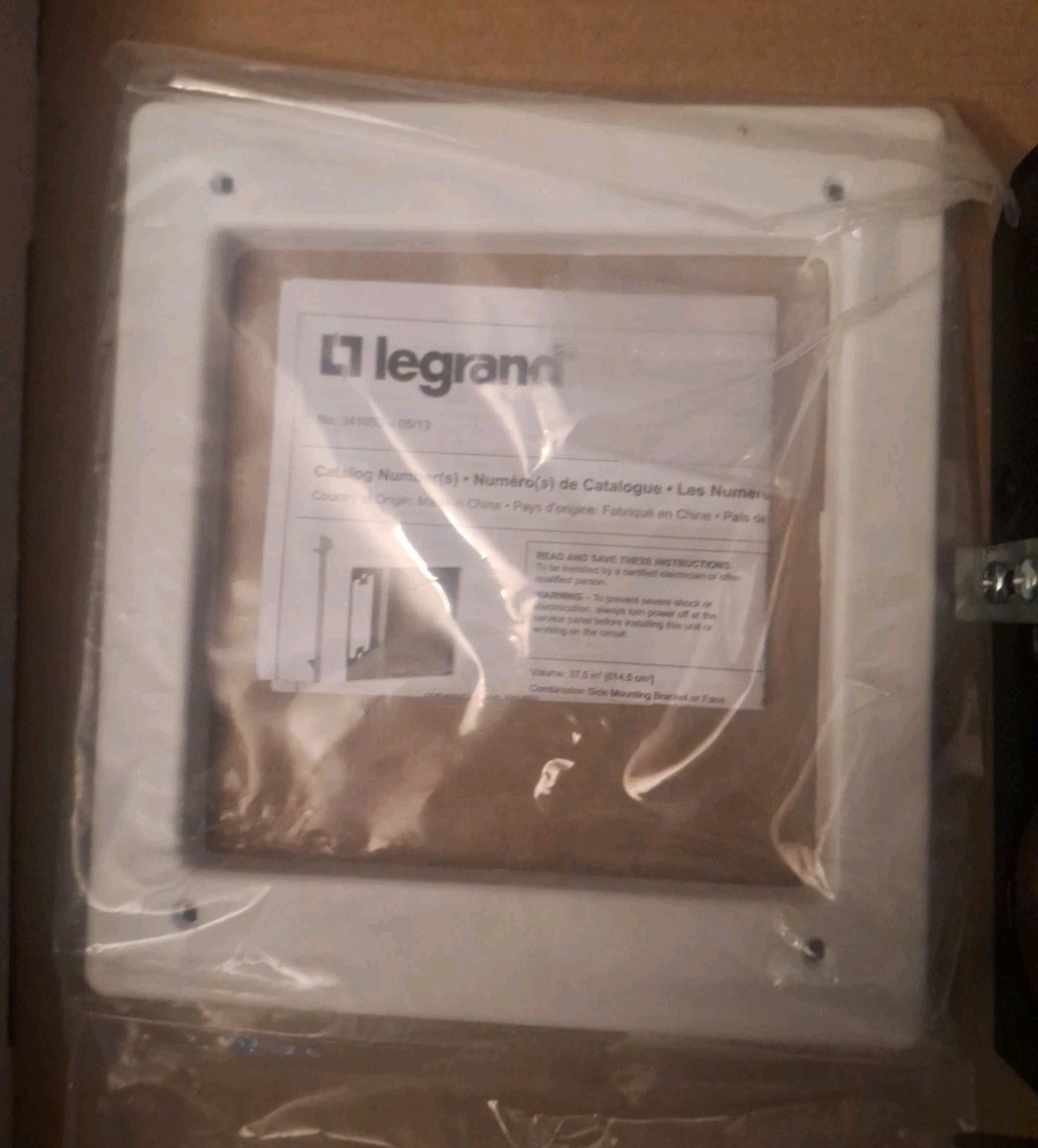 Legrand Pass & Seymour TV2M-W Recessed TV Box 2-Gang Metal New Work White