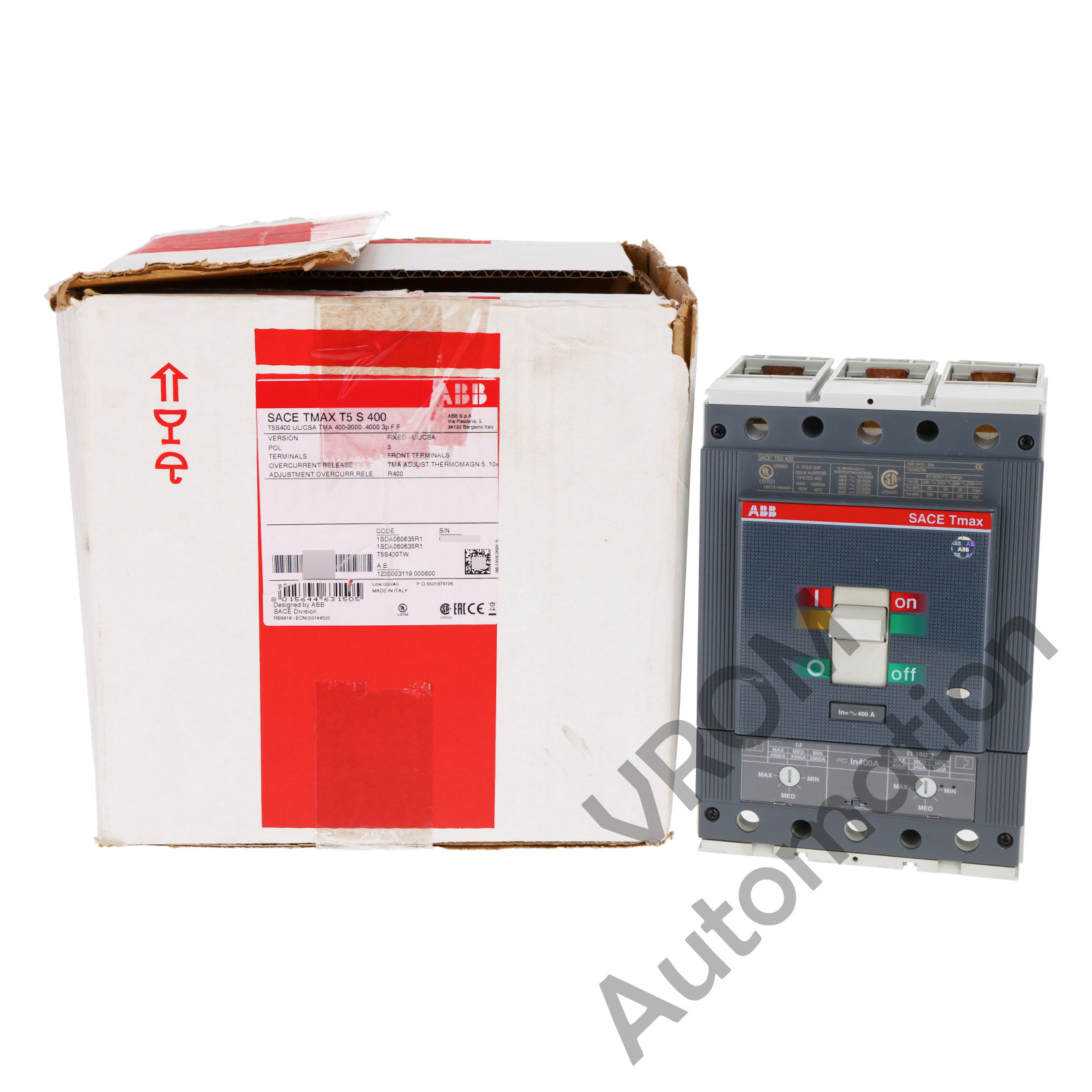 Surplus ABB SACE TMAX T5S 400 Circuit Breaker