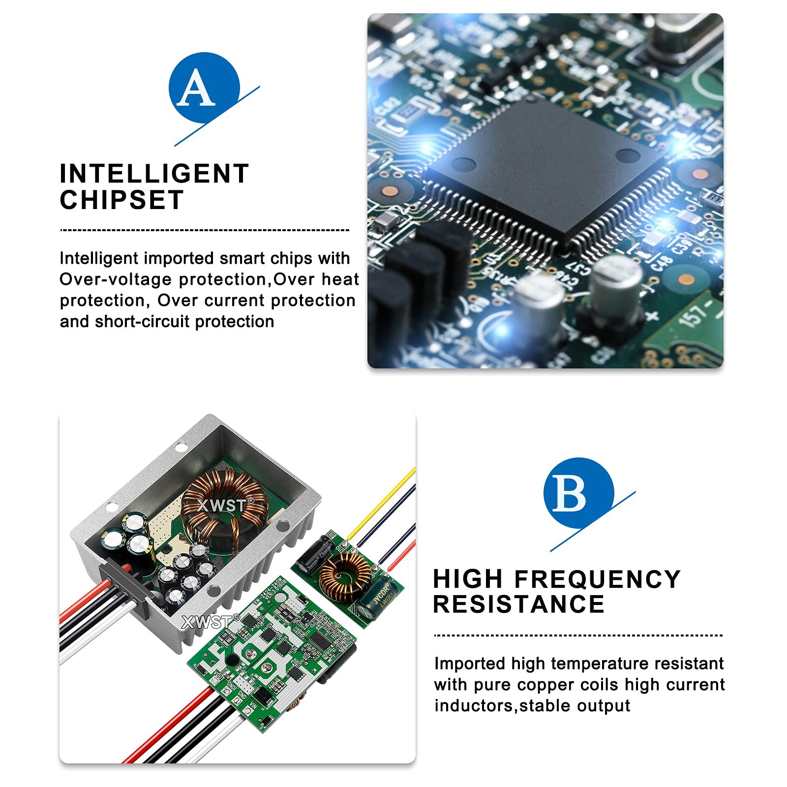 DC to DC 24V to 12V Step Down Voltage 12Volts Regulator Buck Converter Output…