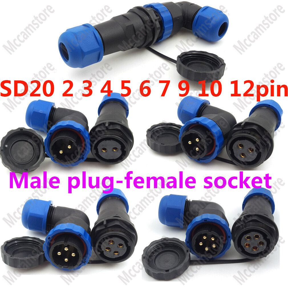 SD201-14pin Waterproof Power Wire Connector,Aviation Cable Connector Plug Socket