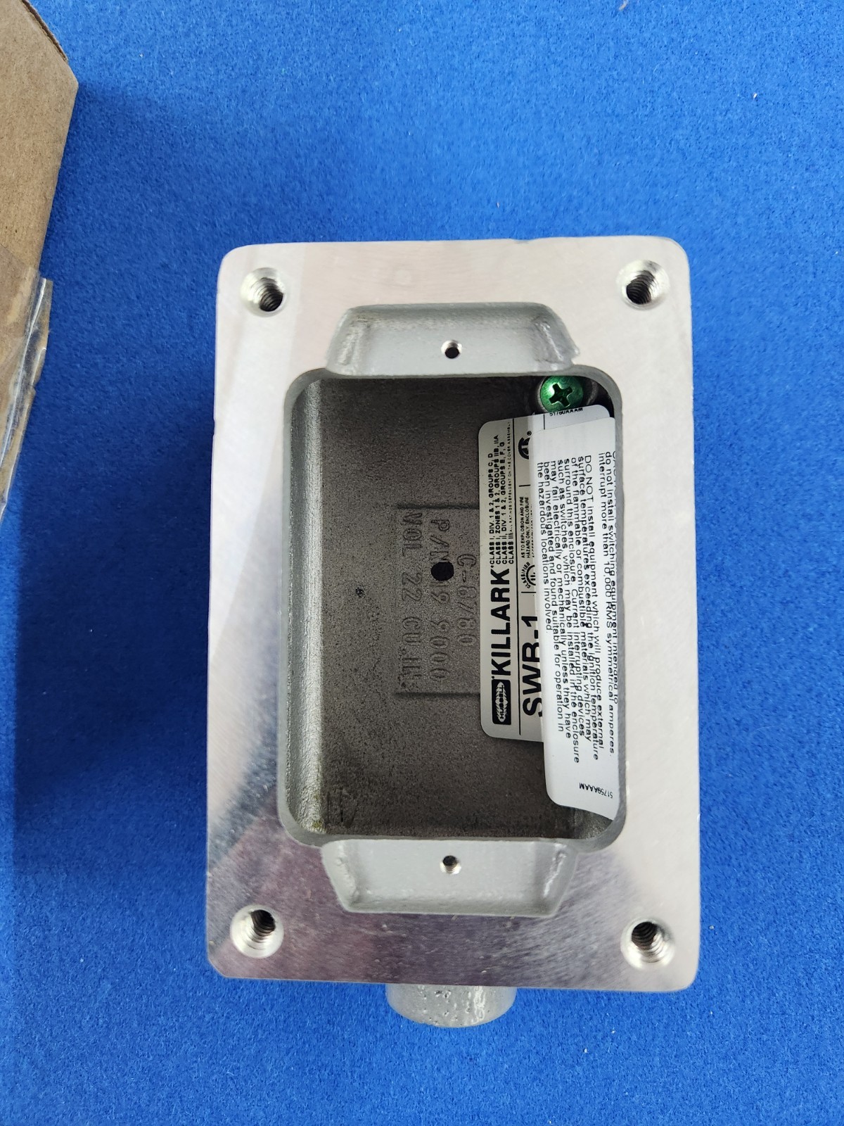 Hubbell Killark Swb-1 Electrical Box, 22 Cu In, Device Box Type, 1 Gang,