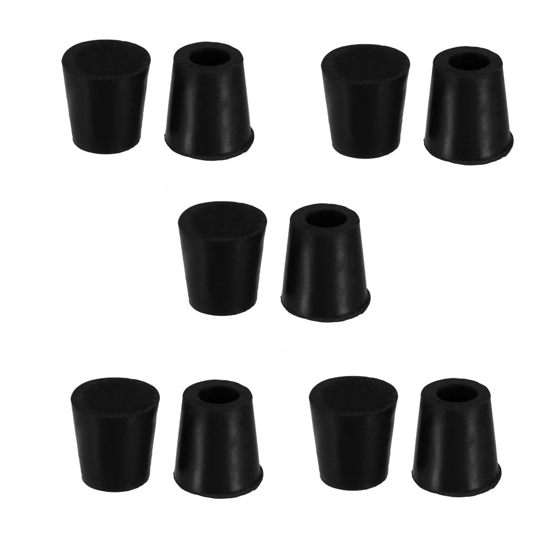 10pcs 8mm Inner Dia Conical Bumper Pad Rubber Feet 16.5mm x 13mm x 17mm