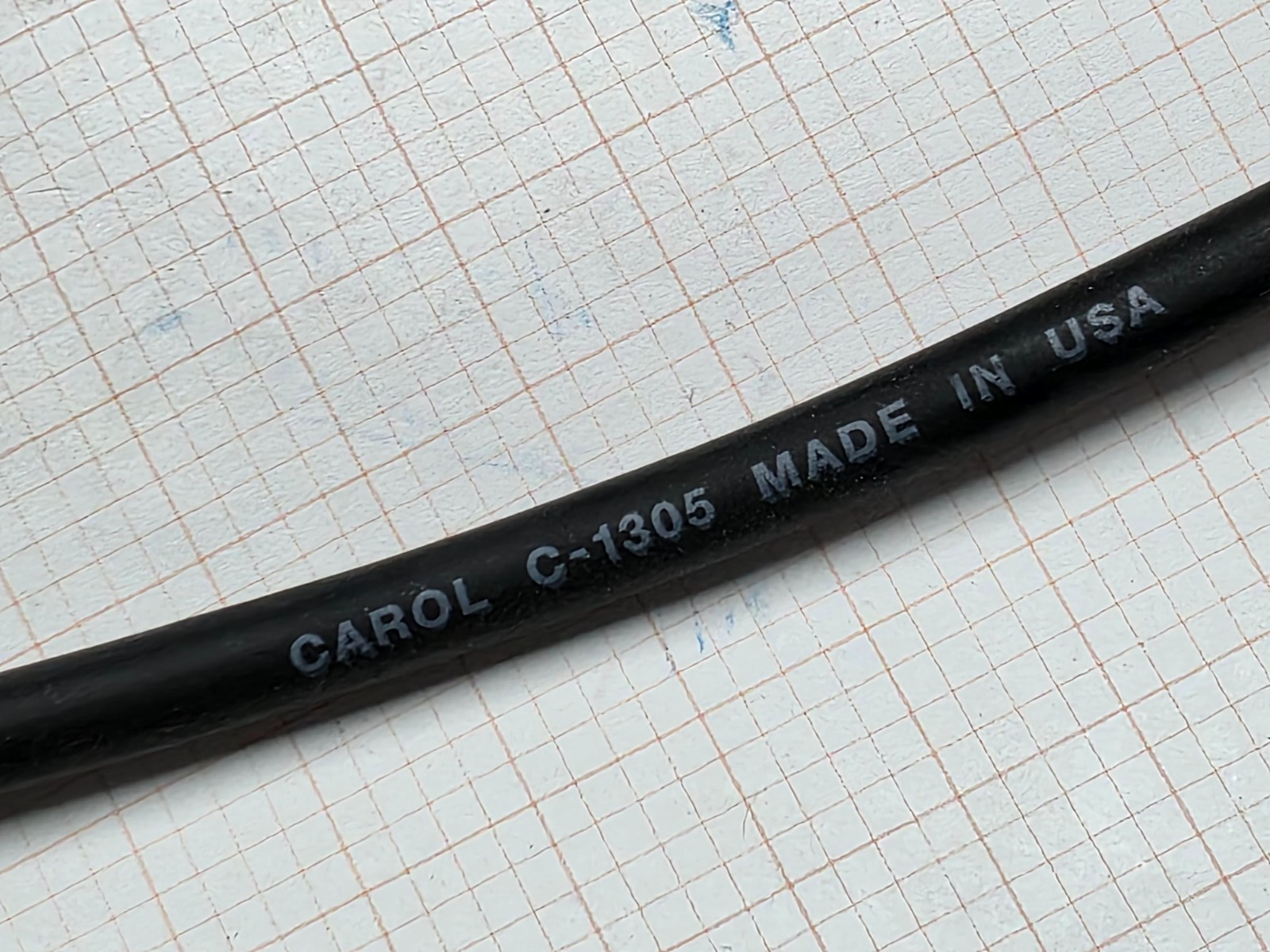 Carol C1305 20/4C Premium Braid Shielded Low Impedance Microphone Cable Blk/25ft