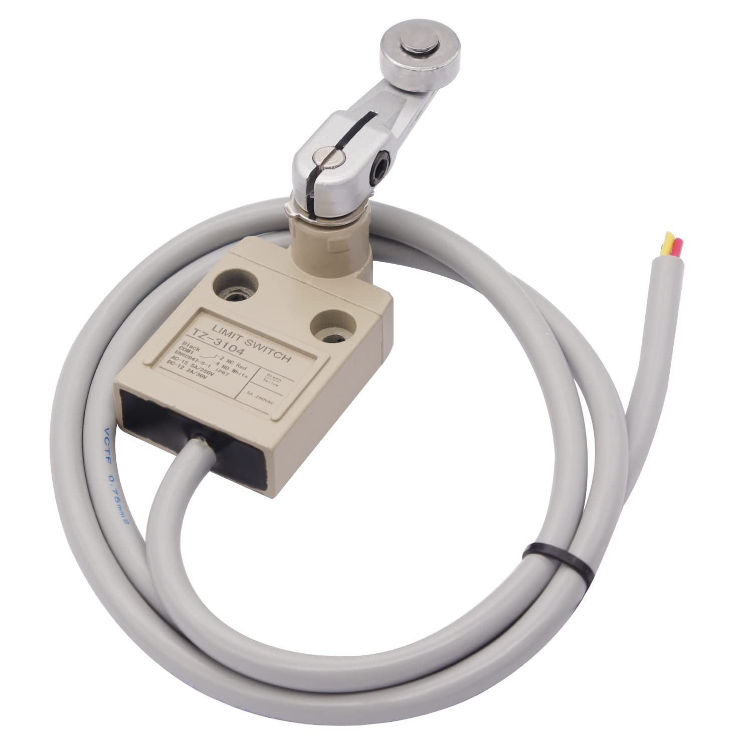 TWTADE TZ-3104 Limit Switch Momentary Roller Lever Plunger NC-NO IP67 Waterproof