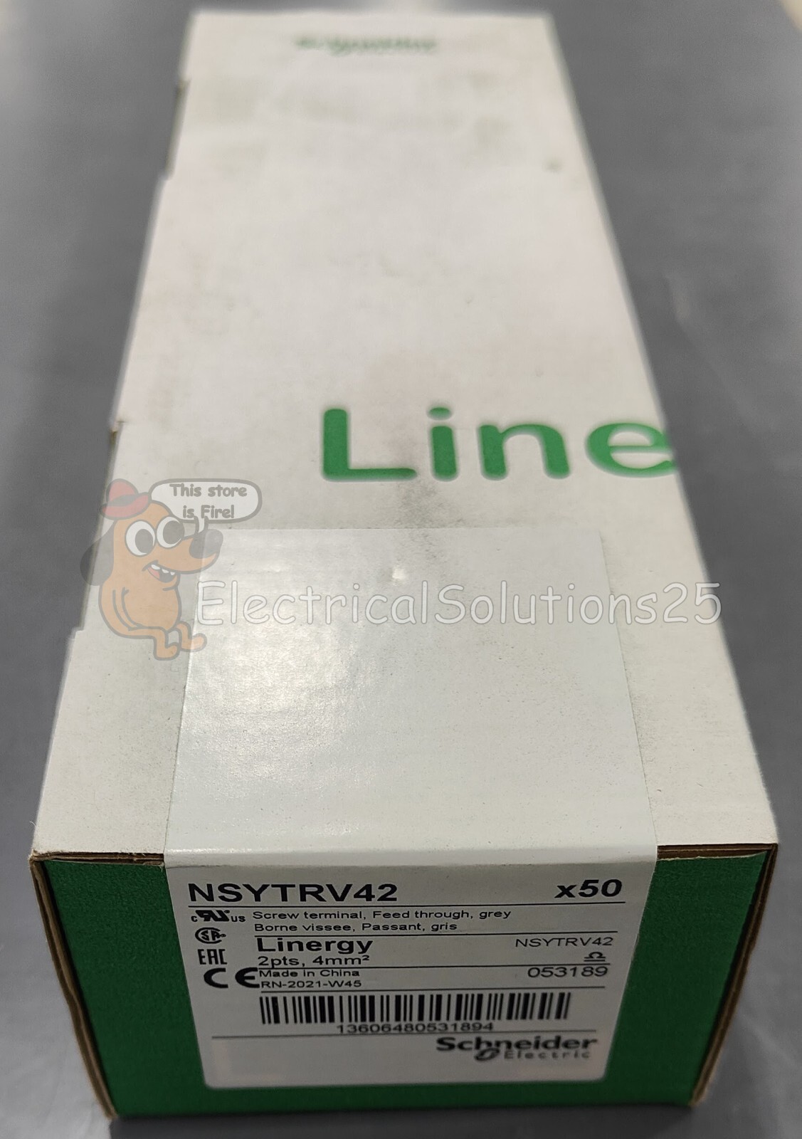 New Sealed Schneider Electric NSYTRV42 Terminal Block Grey BOX OF 50 – FREE SHIP