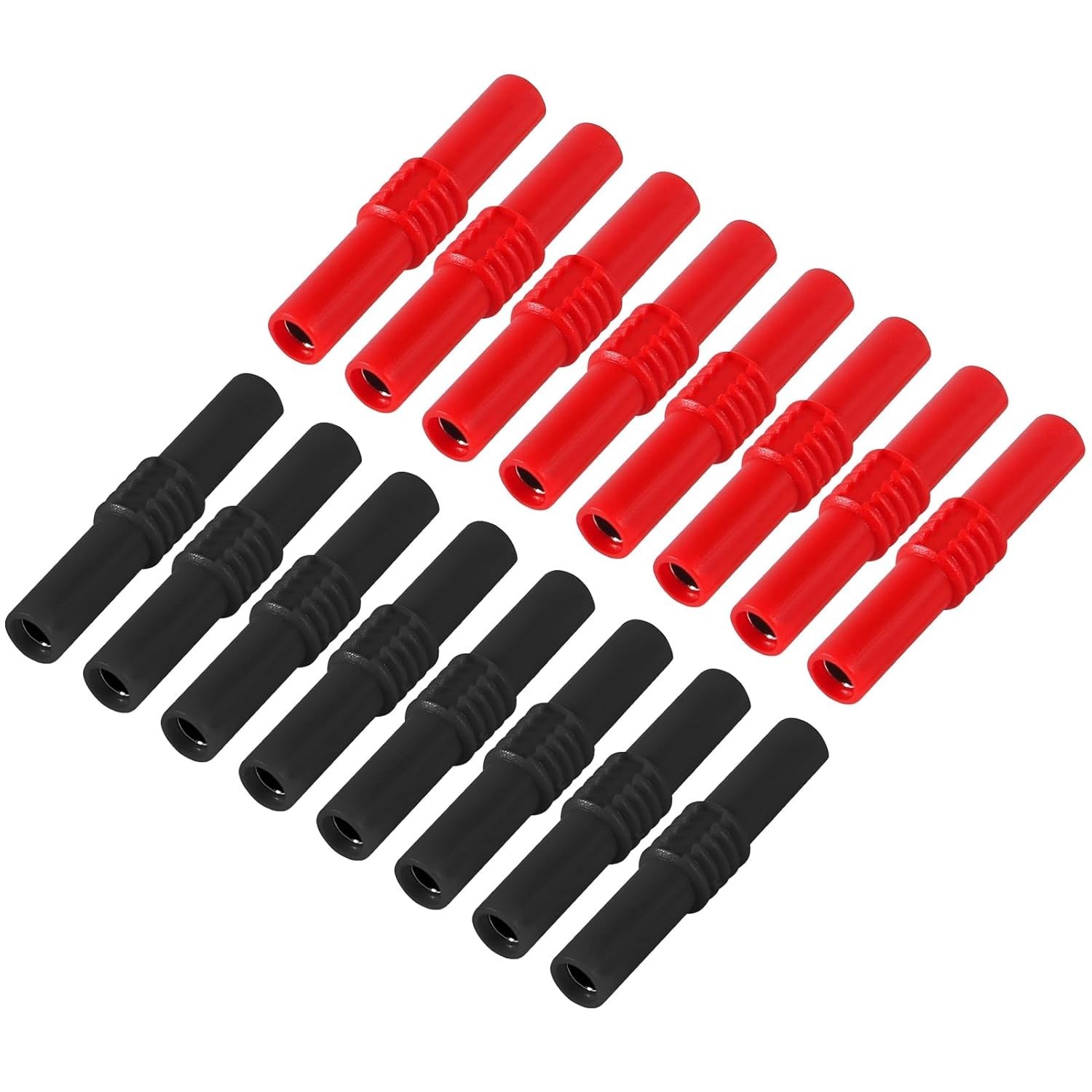16Pcs Insulated 4mm Banana Plug Coupler Female To Female Socket Jack Connectors