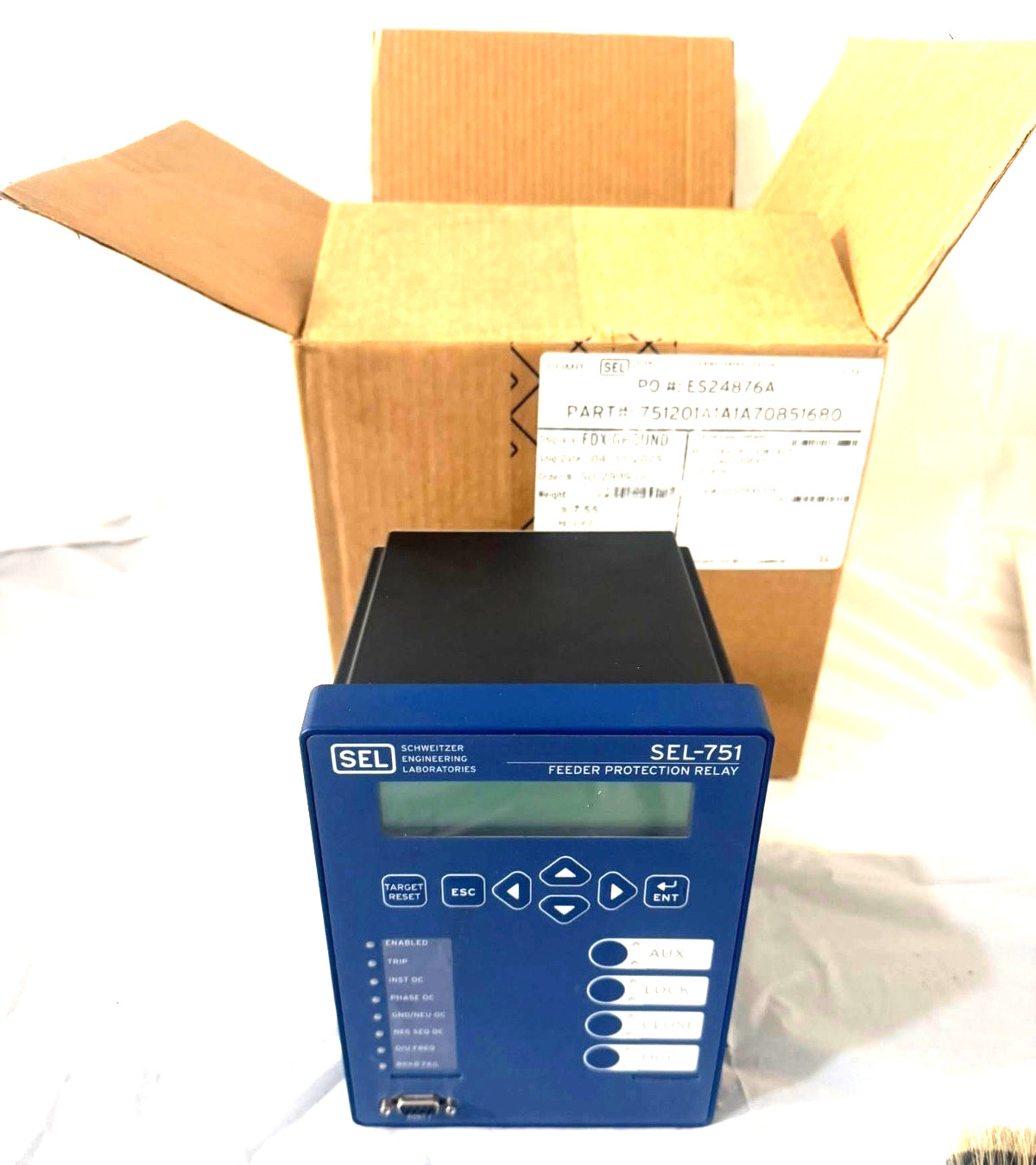 Schweitzer SEL751Feeder Protection Relay 751201A1A1A70850680 New Open Bo