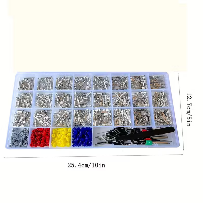 480PCS Connector Pins 24 Types Electrical Wire Terminal Kit,18PCS Extractor Tool