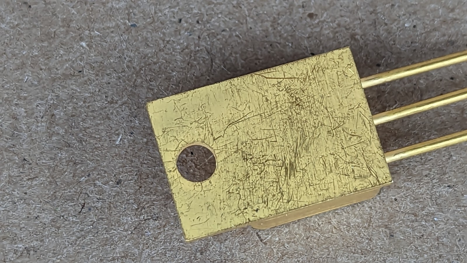 1 – VINTAGE QUALITY Power MOSFET GOLD PLATED Transistor – PICTURE FOR REFERENCE