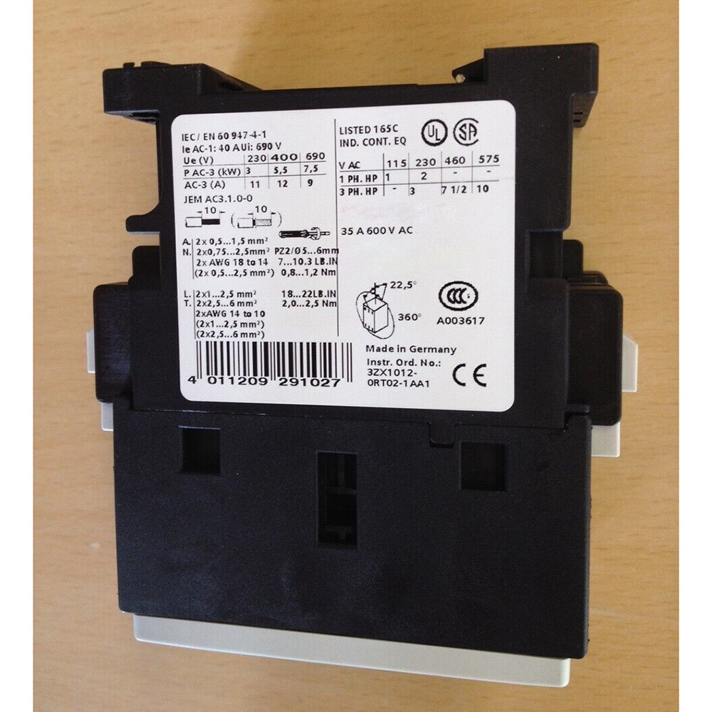 3-pole Contactor 3RT10241AP00 12A 5.5kW 230V AC 50 Hz For Siemens 3RT1024-1AP00