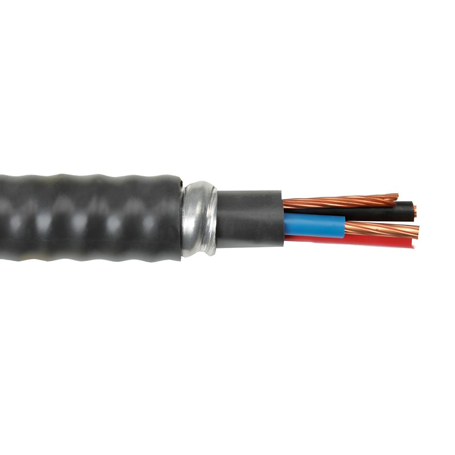 2/3 Teck 90 With Ground AIA Interlocked Armor Power Cable Black 1KV