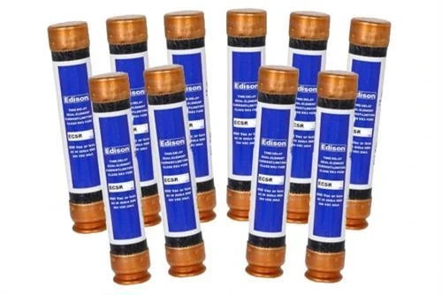 (BOX OF 10) EDISON 30A ECSR30 600 VAC 300 VDC 50/60 Hz Limiting Time Delay Fuse