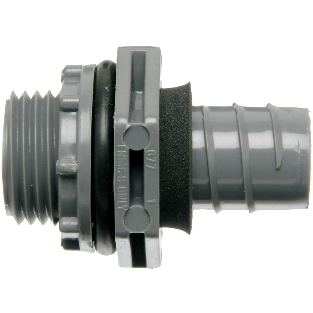 Carlon 1/2 In. Straight Non-Metallic Liquid Tight Fitting LN43DACTN Carlon