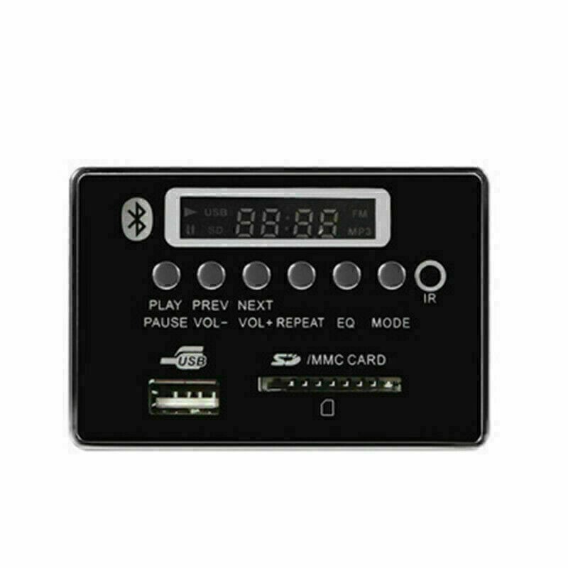 5V/12V Car Bluetooth Wireless MP3 Decoder Board Audio Module USB TF FM Radio